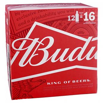 Anheuser-Busch - Bud 16 Oz Alum (12 pack 16oz bottles) (12 pack 16oz bottles)