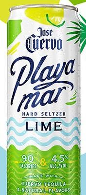 Jose Cuervo - Playamar Lime Seltzer (4 pack 12oz cans) (4 pack 12oz cans)