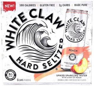 White Claw - Peach (6 pack 12oz cans) (6 pack 12oz cans)